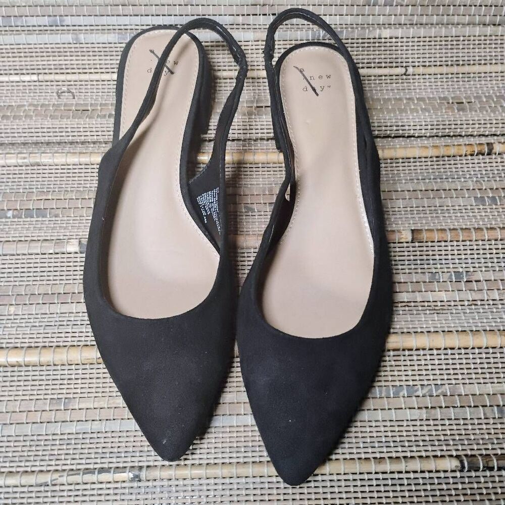 A New Day Women’s Black Slingback Sandals 9.5 - Picture 5 of 9
